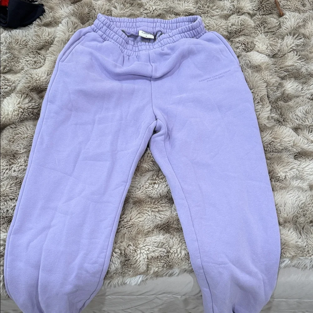 Comfrt Lavender Cozy Sweatpants - Picture 2 of 2